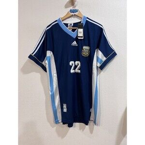 ** SEE VID ** Retro Argentina #22 ZANETTI 1998 Away Jersey  XXL